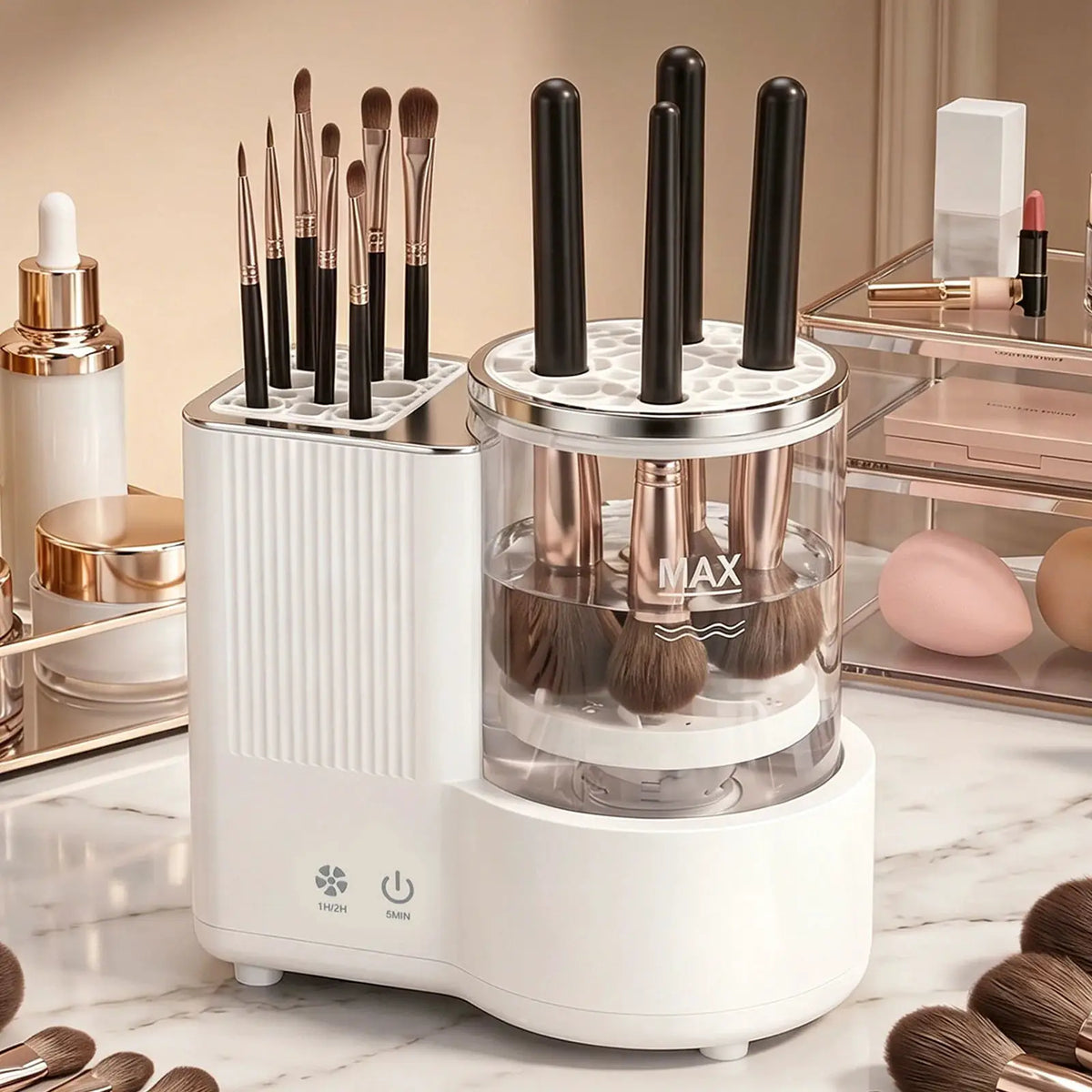Electric Makeup Brush Cleaner Dryer | 3 In 1 | Automatic | Universal Fit