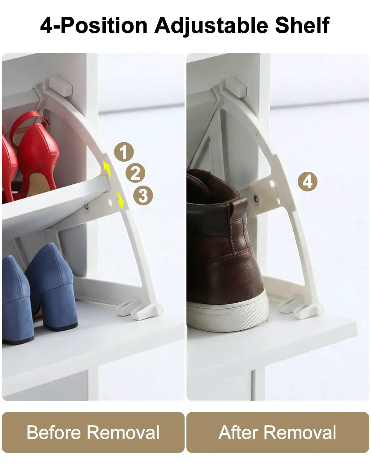 Shoe Cabinet with 3 Flip Drawers, Slim Wooden Shoe Storage Organizer for Entryway, Hallway & Living Room from PriceLows™