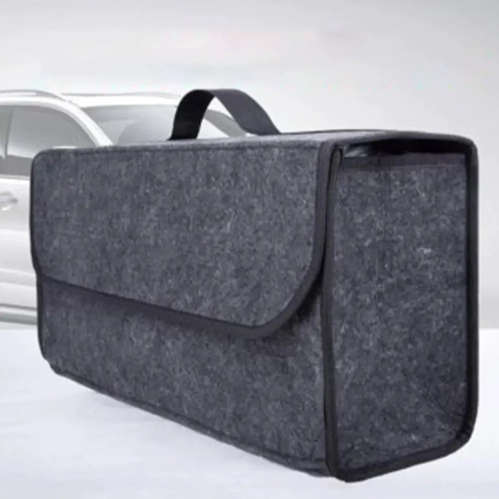 Large Anti Slip Compartment Boot Storage Organizer Tool Car Storage Bag Car Trunk Organizer Soft Felt Storage Box Accessories from PriceLows™
