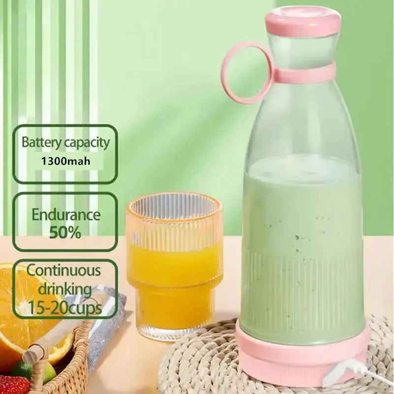 Electric Juicer Cup 6 Blades Blender Milkshake Machine USB Portable Fruit Milk Mixing Tool Mini Fresh Juice Blender from PriceLows™