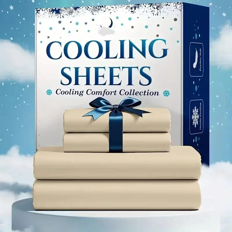 4pcs/6pcs Bamboo Cooling Queen Size Sheet Set - Children Bedding, Breathable And Comfortable - Fit for Hot Sleepers from PriceLows™