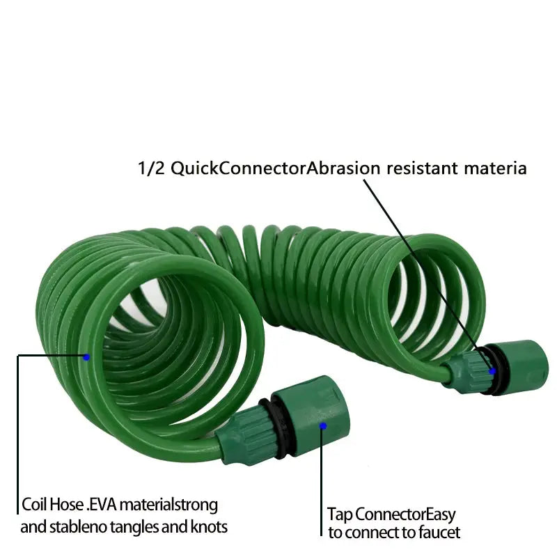 GOUN HOSE Telescopic Garden Hose Metal Car Washing Foam Water Gun Flexible Stretchable EVA Hose, Suitable For Lawn Irrigation from PriceLows™