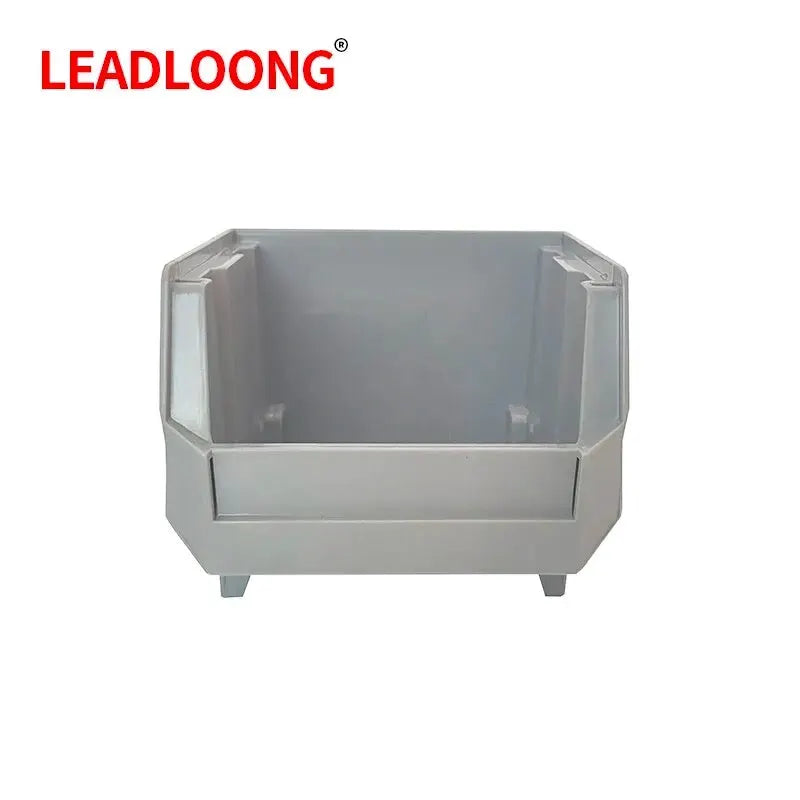 LEADLOONG Parts Bin 6/24pcs 13.5x10.5x7.6cm/5x4*3inch Gray Stackable Plastic Garage Tool Storage Box Container Organizer Bin from PriceLows™