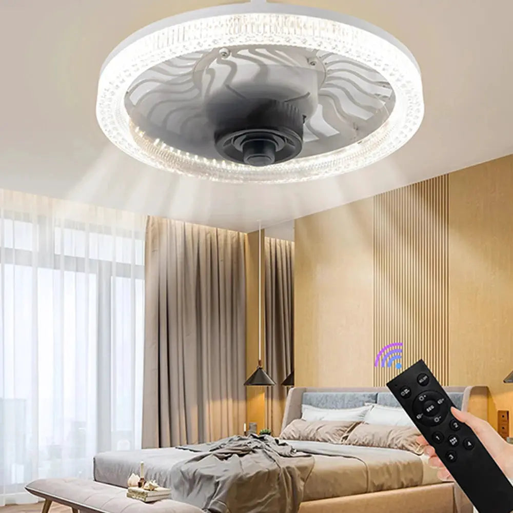 Ceiling Fan With Light | E27 Base | Remote Control | Dimmable Light
