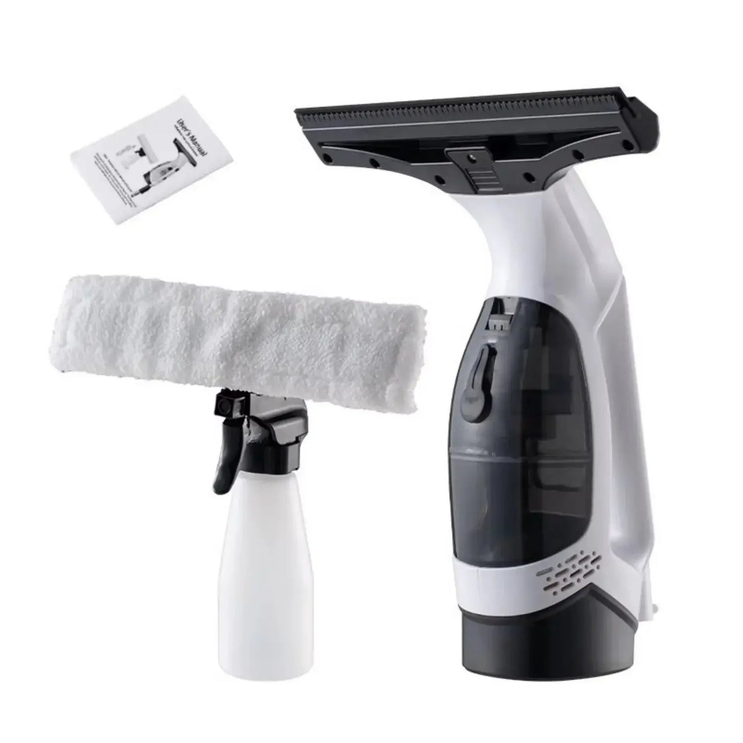 Cordless Window Vacuum Cleaner | Rechargeable Battery | Squeegee Blade