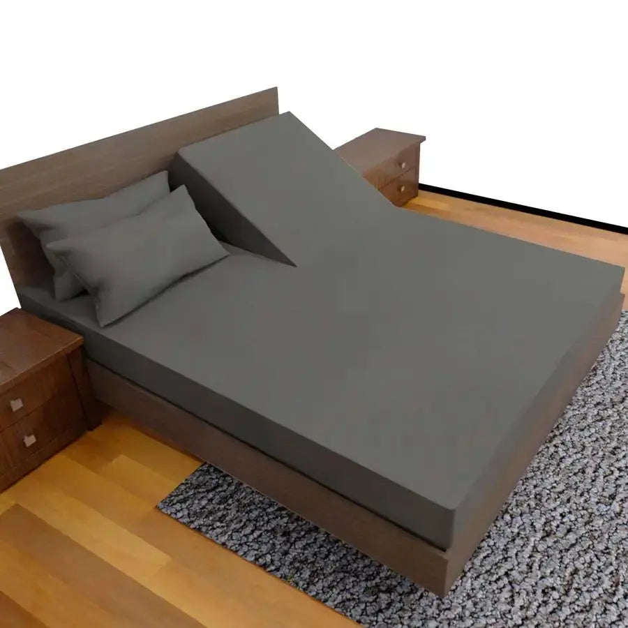 BLISS TOP Split King Royal Collection 1900 Egyptian Cotton Bamboo Quality Bed Sheet Set with 1 Fitted Sheet with 36in Split TOP, from PriceLows™