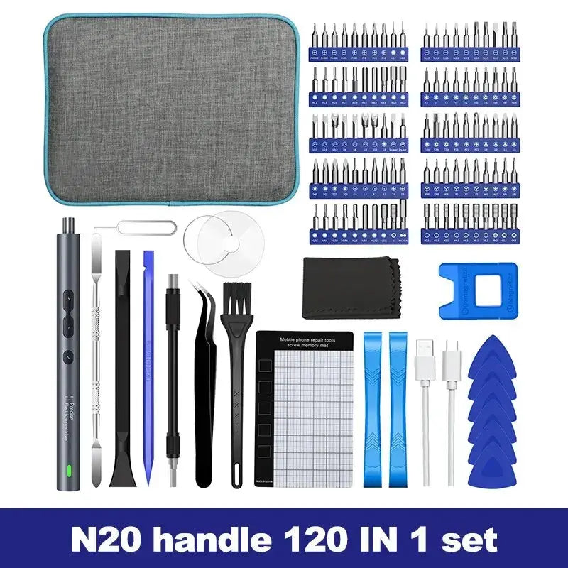 Electric Screwdriver Precision Sets 62 in 1 Power Tool Kit Rechargeable Wireless Mini Small Magnetic Bits for Xiaomi Cell Mobile from PriceLows™
