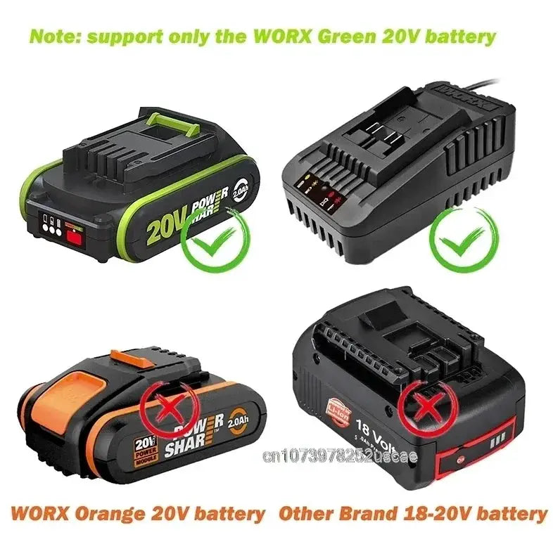 WORX Multi-function Flashlight Outdoor Portable LED Light Universal Wide Interface [Non Battery and Charger] from PriceLows™