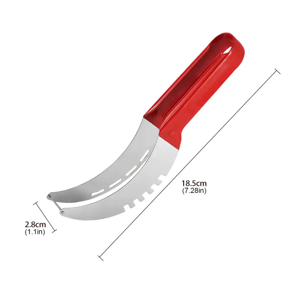 Stainless Steel Safe Efficient Watermelon Slicer Server with Non-Slip Handle Fruit Divider Watermelon Slicer Cutter Fruit Tools from PriceLows™