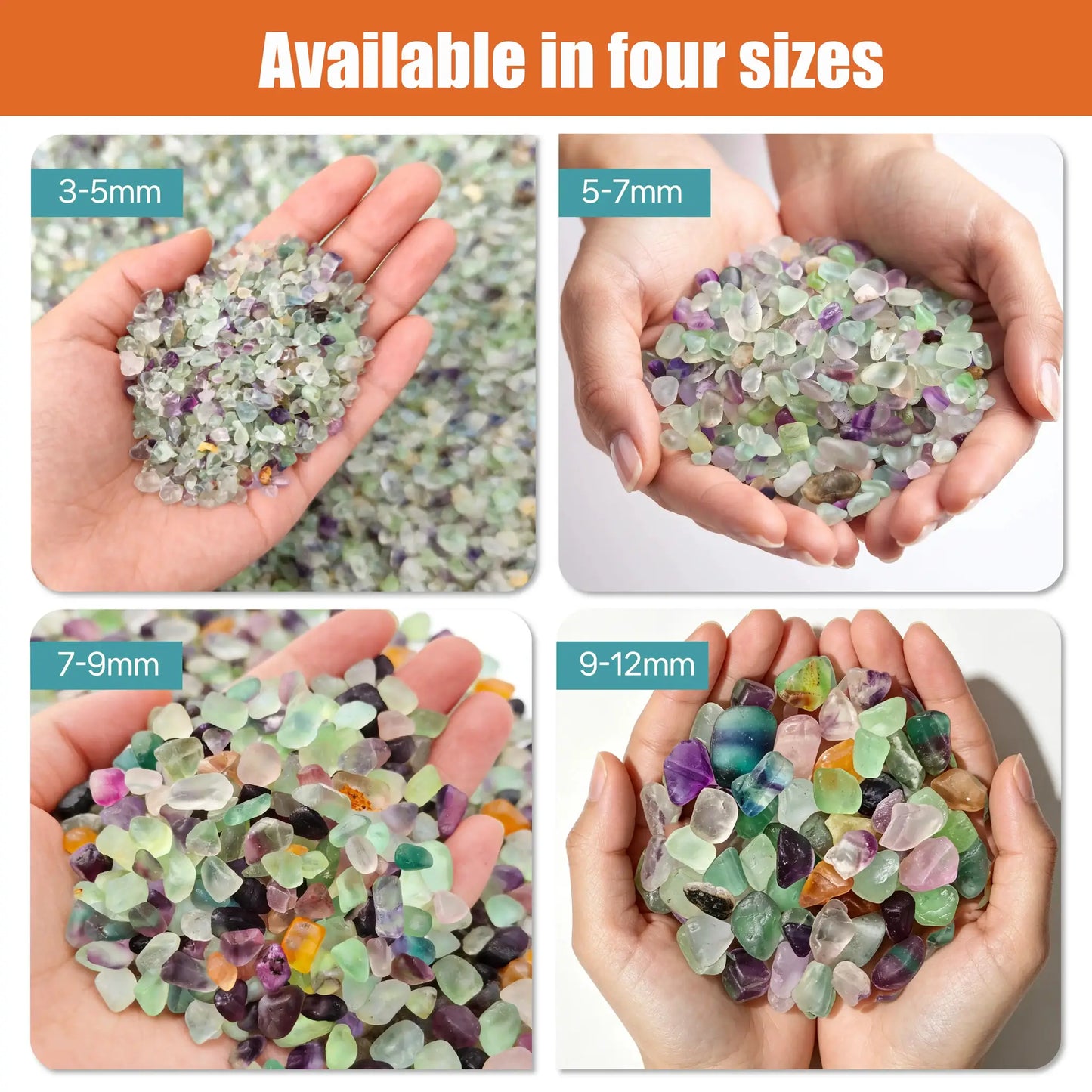 Natural Fluorite Fragments | 360g Net Weight | Rough Cut Edges | Versatile Gravel