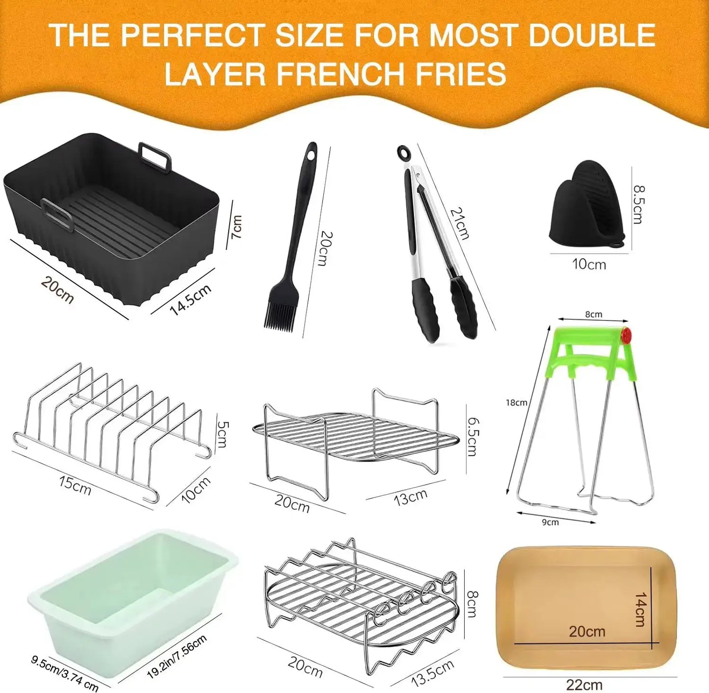 Air Fryer Accessories Set | Silicone Mold | Ninja Foodi AF Series | AF400EU