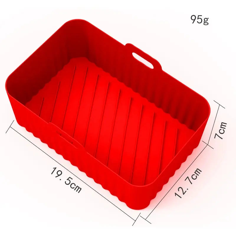 Air Fryer Silicone Tray | Food Grade | Rectangle Liner | Ninja Dual Compatible