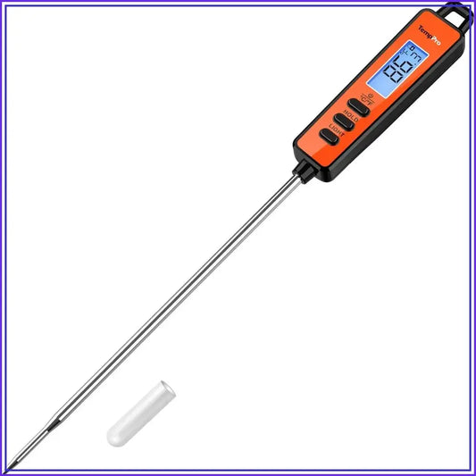 Digital Meat Thermometer for Cooking, Deep Frying, Candy - Instant Read with Super Long Probe, Backlit, Kitchen Gift from PriceLows™