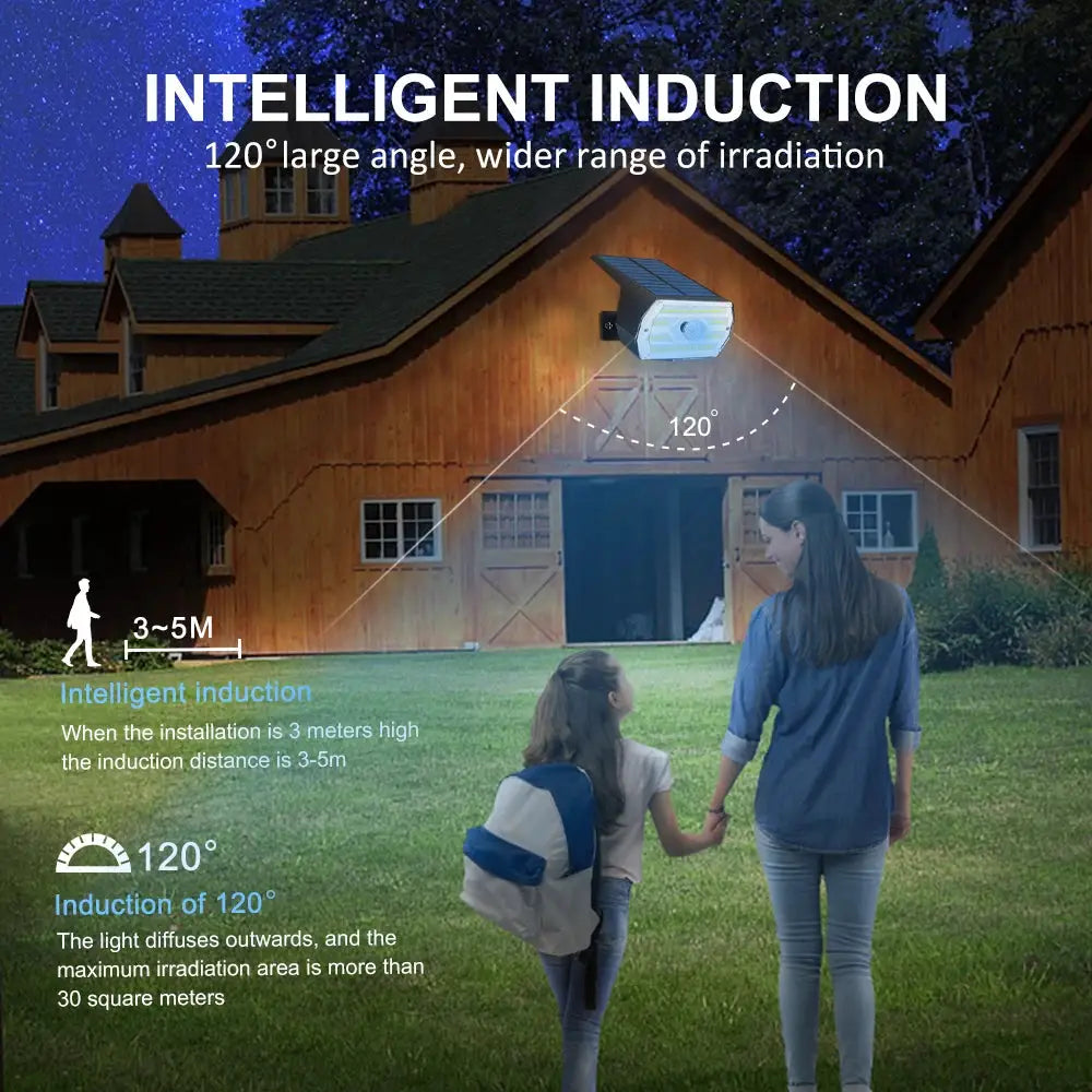 Solar Spot Lights Outdoor Motion Sensor 56/60LEDS Solar Landscape Spotlights 3 Modes Waterproof Wall Lamp Yard Driveway Walkway from PriceLows™