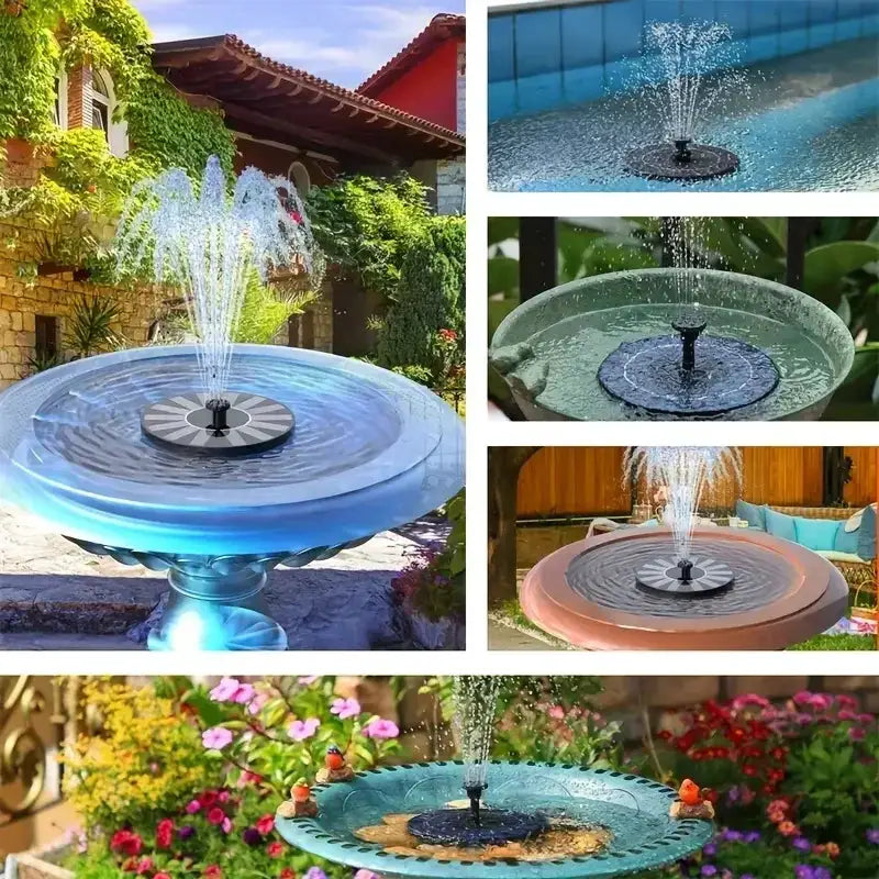13/16/18cm Solar Fountain Pumps: Suitable for Garden Pools, Ponds & Bird Baths. Outdoor Floating Pumps with 8 Nozzles from PriceLows™