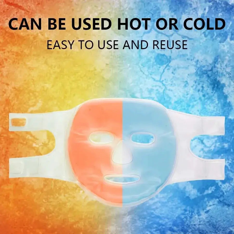 Face Cooling Mask Gel Eye Mask Ice Pack Cooling PVC Hot Cold Therapy Skin Care Tool Gel Face Mask Skin Firming Spa Sleep Mask from PriceLows™