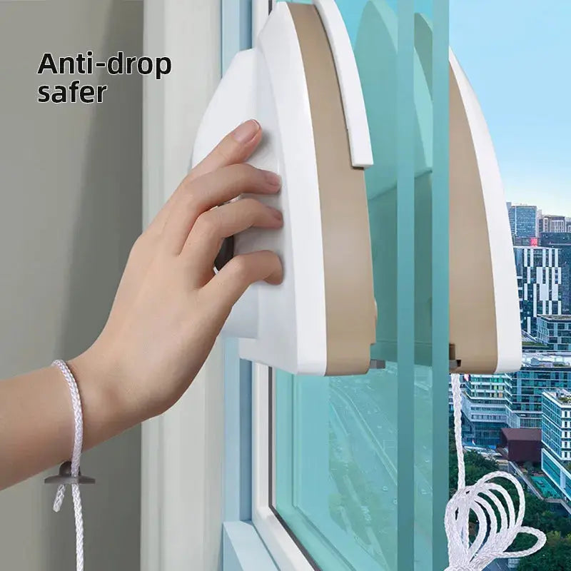 Magnetic Window Cleaning Tool | Water Discharge | Double Layer Wiper | Home Use