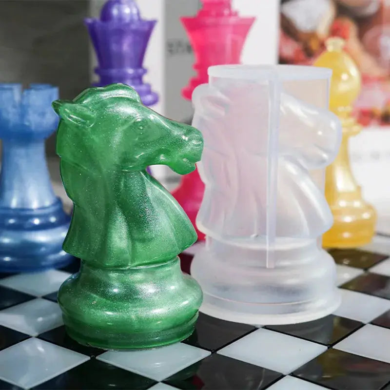 Silicone Resin Mold | 3D Chess & Checker Board | Jewelry & Craft Casting