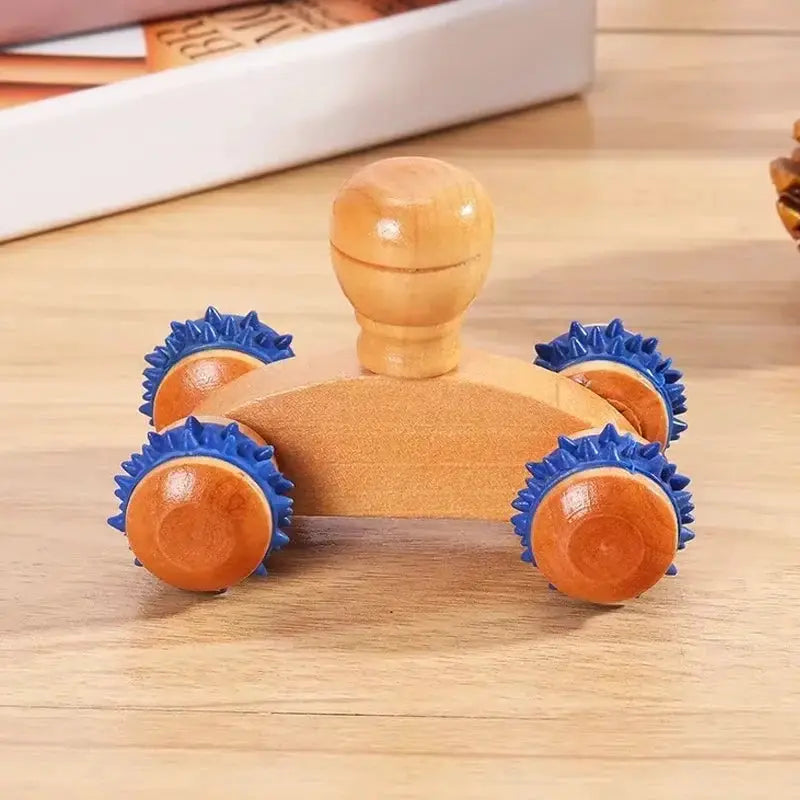 Wooden Body Roller | Manual Massager | Neck Back Legs Face
