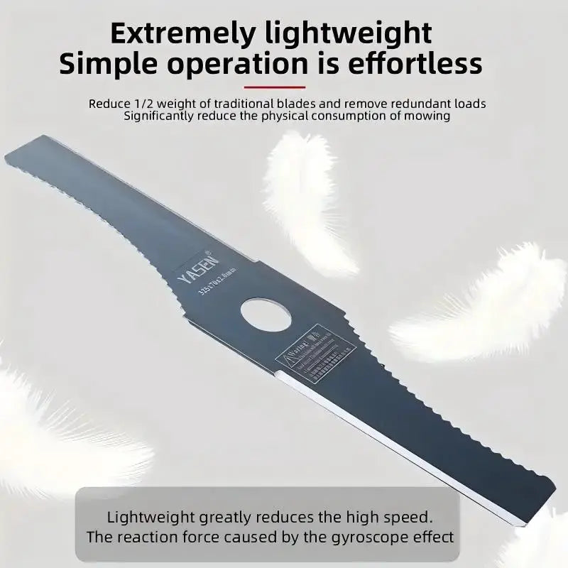 1Pc 12.7inch S-Shaped Toothed Blade, Mounting Hole 1inch, Easy to Install, Durable and Lightweight Design, Rotating Brush Knife Trimming Head Weeding Blade, Suitable for Garden Gardening Lawn Trimming from PriceLows™
