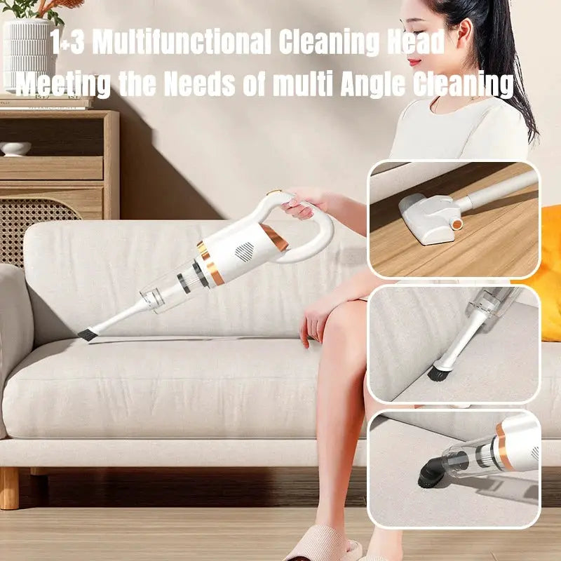 Cordless Handheld Vacuum | Strong Suction | Li-ion Battery | Home Car Use