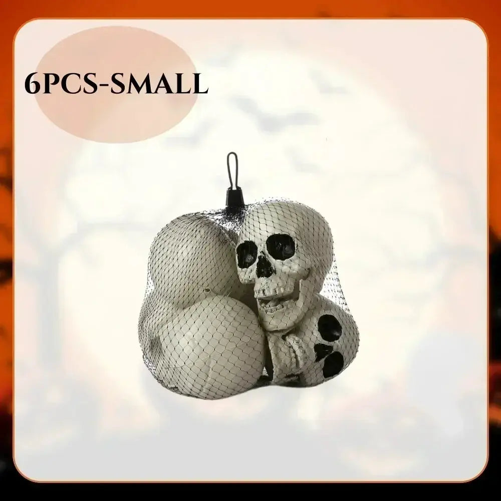Mini Plastic Halloween Skulls | Rigid Build | Compact Shape | 2 Scale Options