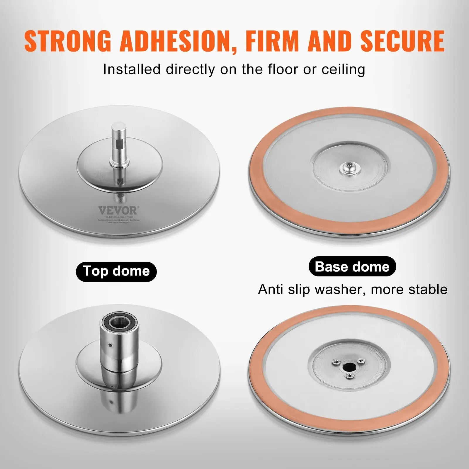 SucceBuy Professional Dancing Pole Spinning Static Dancing Pole Kit Portable Removable Pole 45mm Heavy-Duty Stainless Steel Pole from PriceLows™