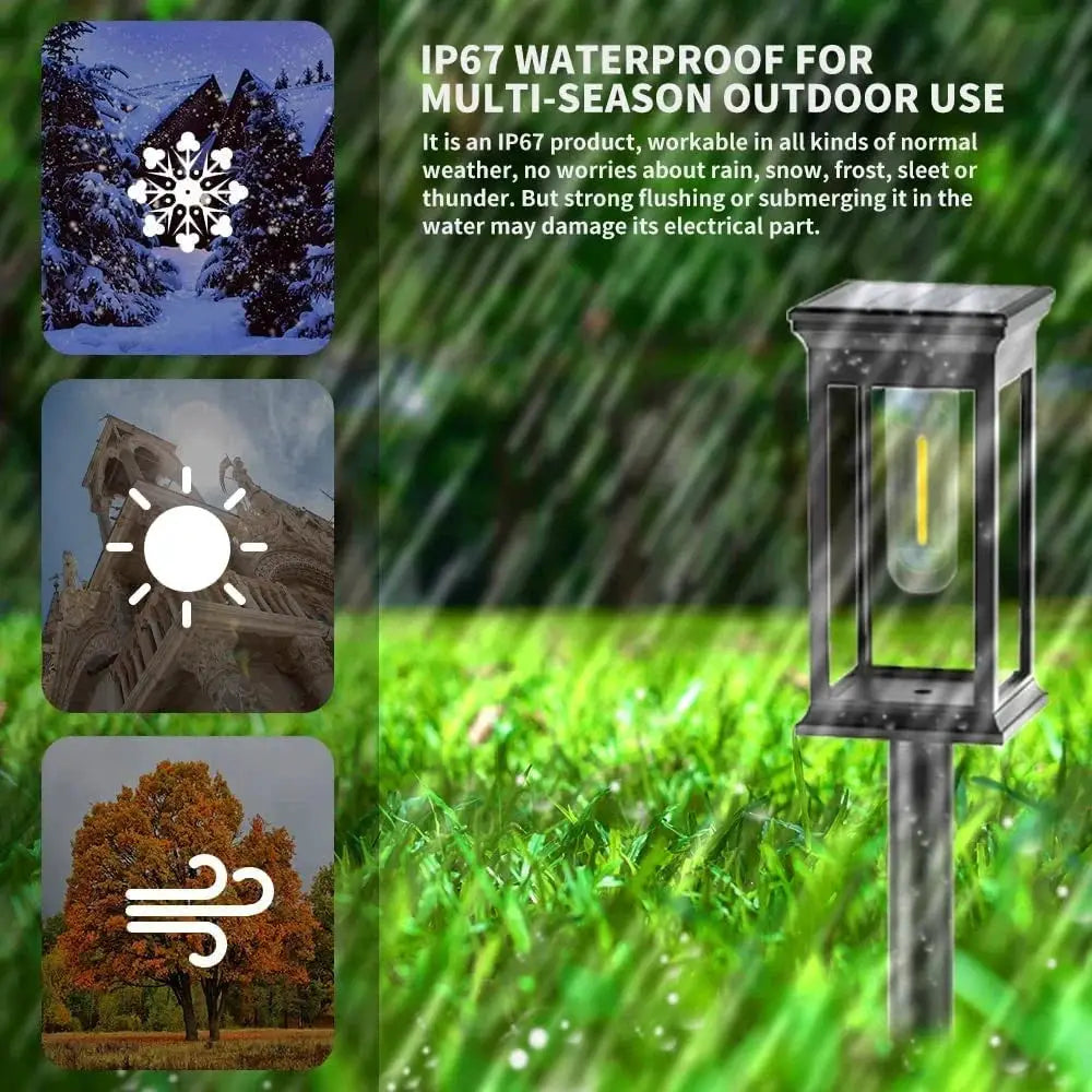 Solar Pathway Lights Waterproof take Lights Warm White Solar Light for Garden Walkway Driveway Yard Lawn Landscape Lighting from PriceLows™