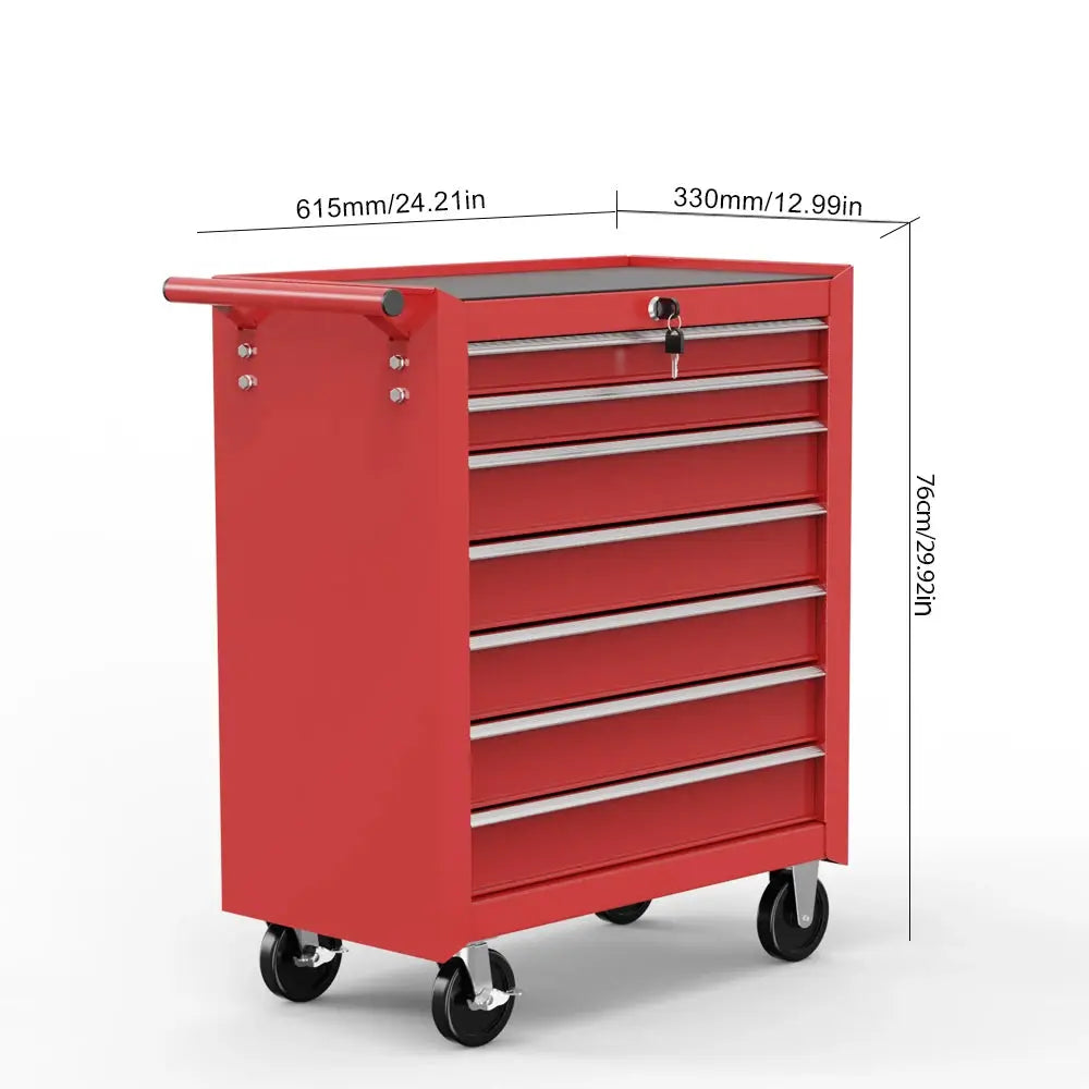 7-Drawer Tools Cabinet Simple Style Storage Tools Organizer Cart for Workshop Garage Home Living Storage Toolbox Cabinet from PriceLows™
