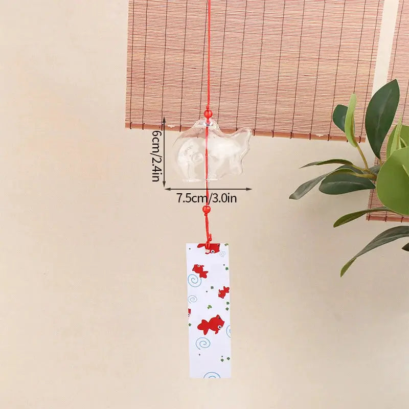 Stained Glass Wind Chimes Small Golden Fish Wind Chimes Can DIY Hand-painted Outdoor Hanging Ornaments Birthday Gift Crafts from PriceLows™