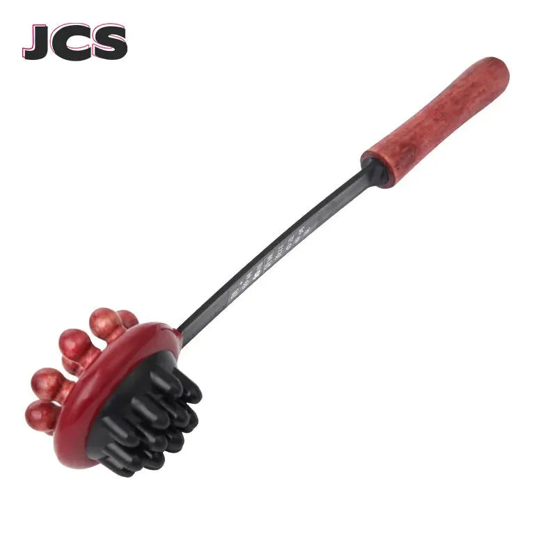 Wooden Massage Hammer | Ergonomic Design | Handheld Body Massager