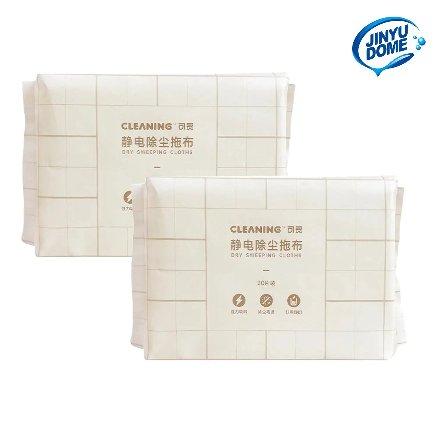 JINYUDOME 8.8x12inch Disposable Electrostatic Dust Mop Pads High-Efficiency Swiffer Compatible Wet/Dry Mop Floor Cleaning Cloth from PriceLows™