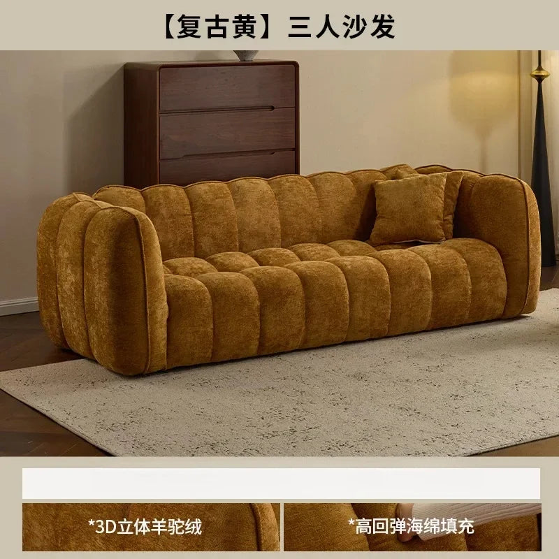 Sofa | Velvet Fabric | L Shaped Sectional | Single Double Triple