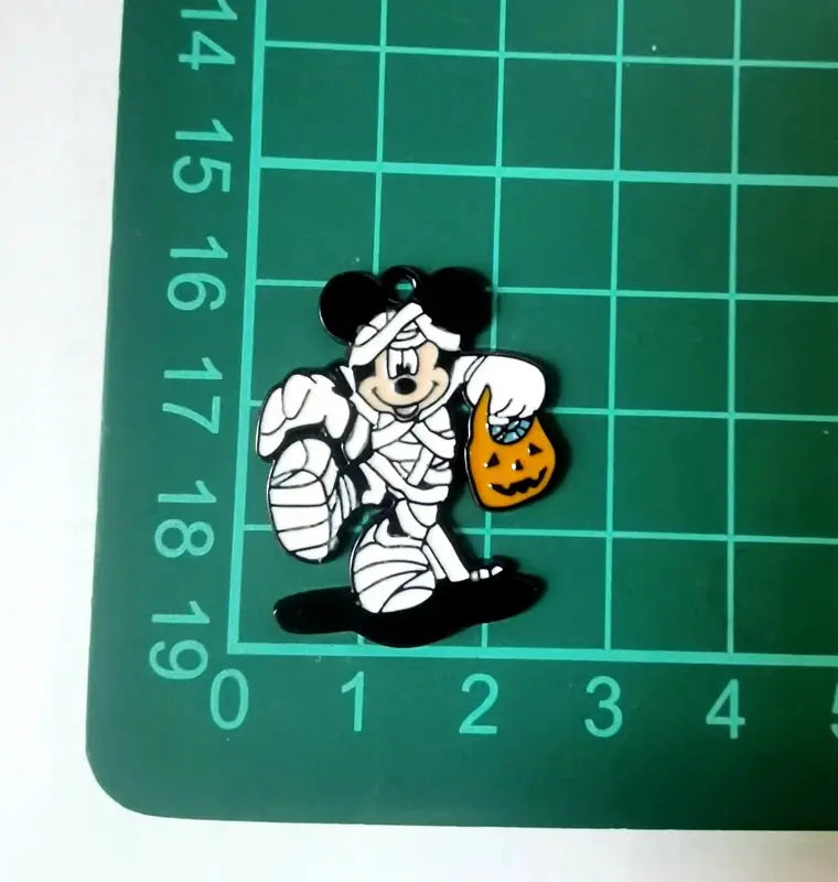 Halloween Pendant Charms | Metal Design | Cartoon Pattern | 10 Piece Set