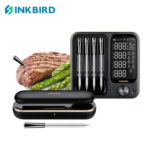 Wireless Meat Thermometer | Truly Wireless | 300Ft Bluetooth Range | Beef Turkey