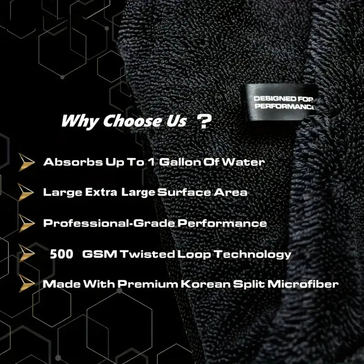 Car Microfiber Towel | Dark Gray | Oversized | 60x90 cm