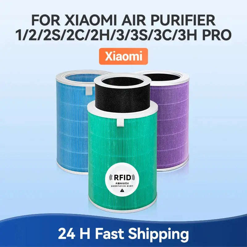 Air Filter For Xiaomi Mi Air Purifier 1 2 2S 2C 2H 3 3S 3C 3H Mijia Air Filters HEPA Replacement PM2.5 Blue Green Gray from PriceLows™