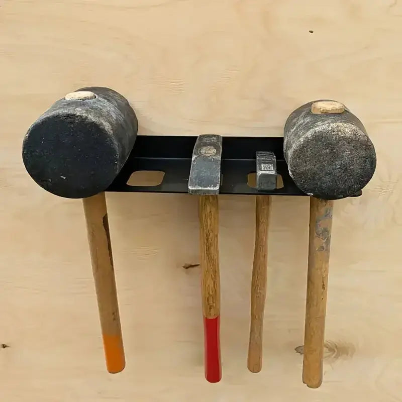 Heavy-duty hammer frame - Wall-mounted tool organizer garage, workshop - safe storage of horn hammers and screwdrivers from PriceLows™
