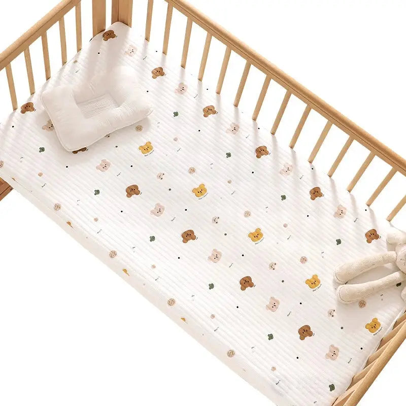 Newborn Cotton Soft Fitted Crib Sheet Baby Cute Animal Print & Halloween Mattress Cover Young Kids Bedding for Four Seasons from PriceLows™
