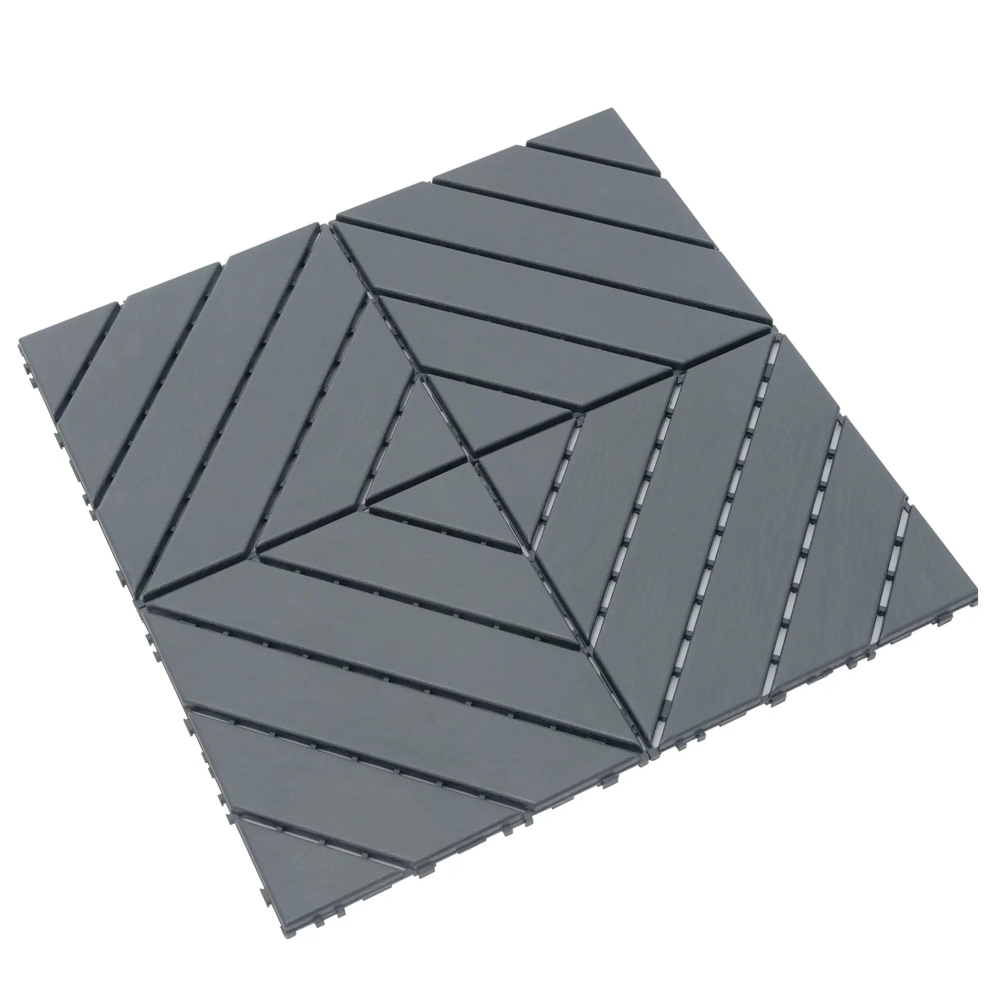 Plastic Interlocking Deck Tiles,44 Pack Patio Deck Tiles,12"x12" Square Waterproof Outdoor All Weather Use, Patio Decking Tiles from PriceLows™