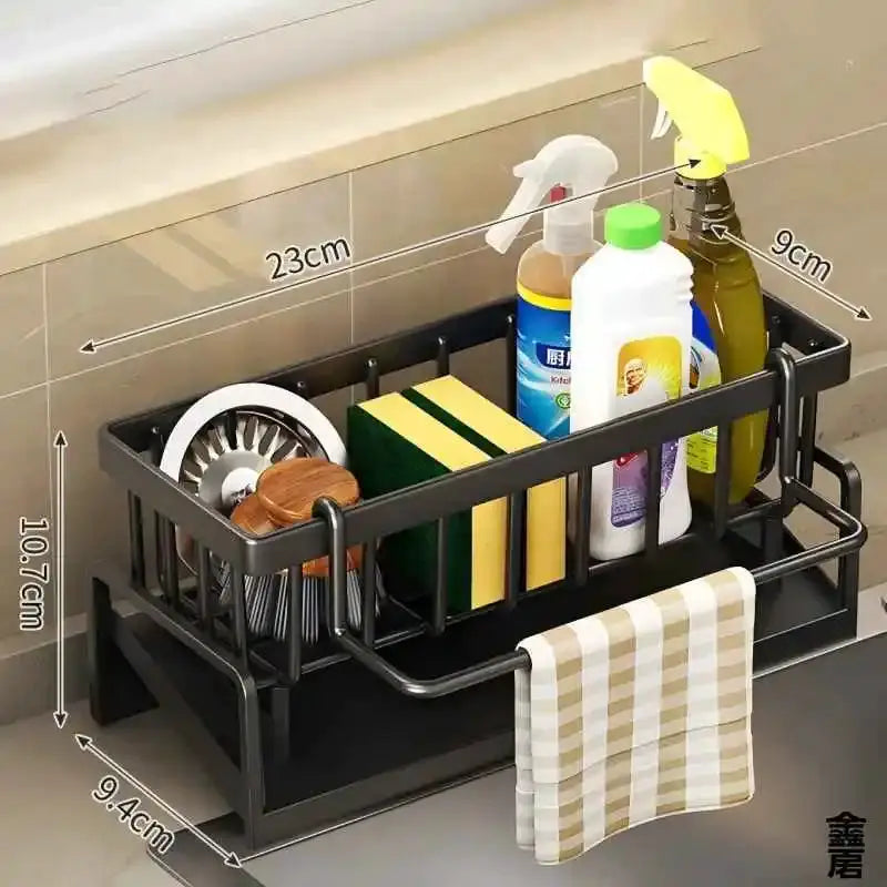 Compact Tap-Mounted Spice Shelf – Sink Organizer with Drainage Rack – Space-Saving Kitchen Storage for Utensils/Accessories from PriceLows™