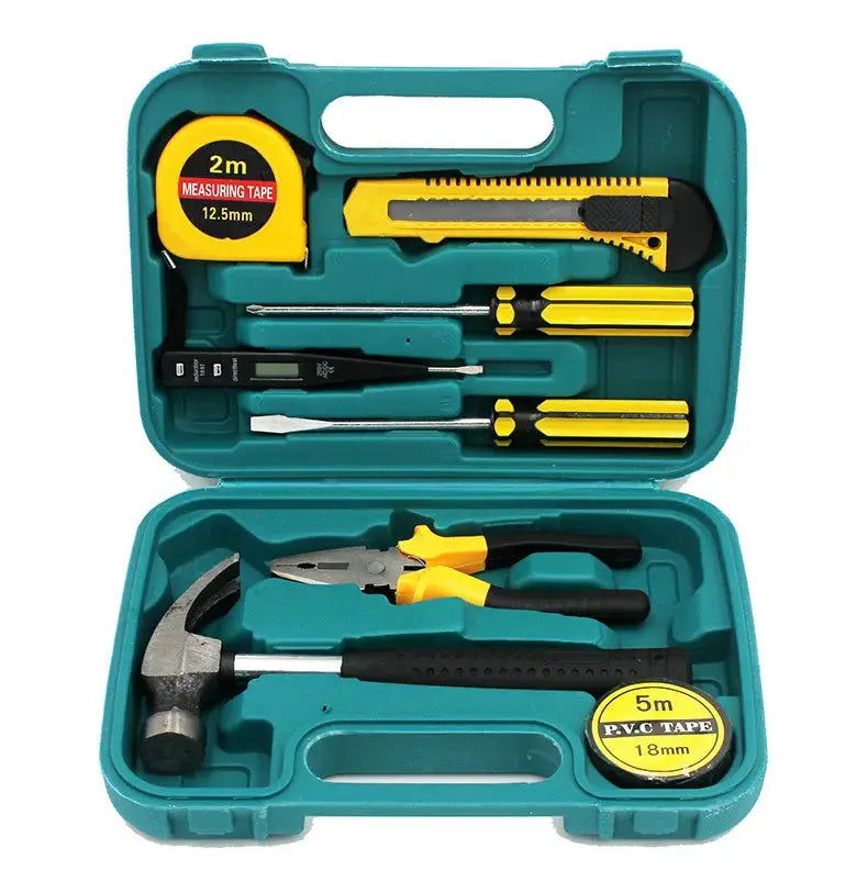 Tools Set General House hold Hand Tool Kit with Plastic Toolbox Storage Case Used to Car repair And home Repair from PriceLows™