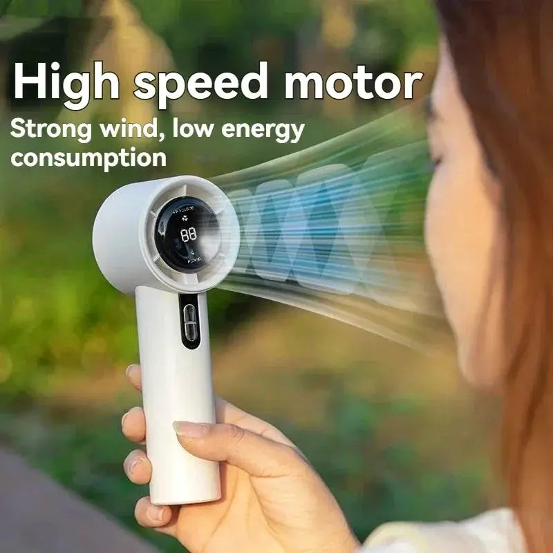 Lenovo Handheld Fan | 100 Speed USB Rechargeable | Wall Mounted