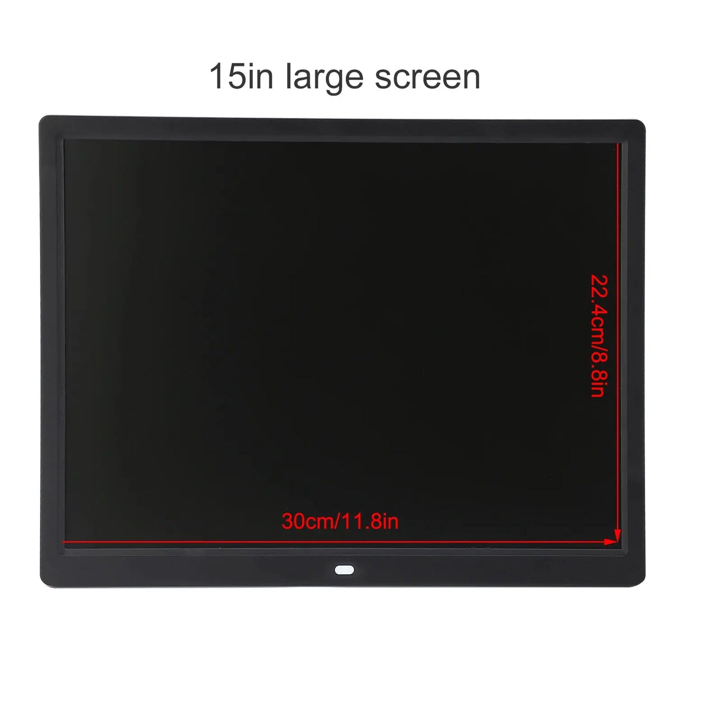 Protable 15in HD Digital Photo Display Frame Remote Controller 1024x768 Resolution Clear Display Support MP3/MP4/Image Playback from PriceLows™