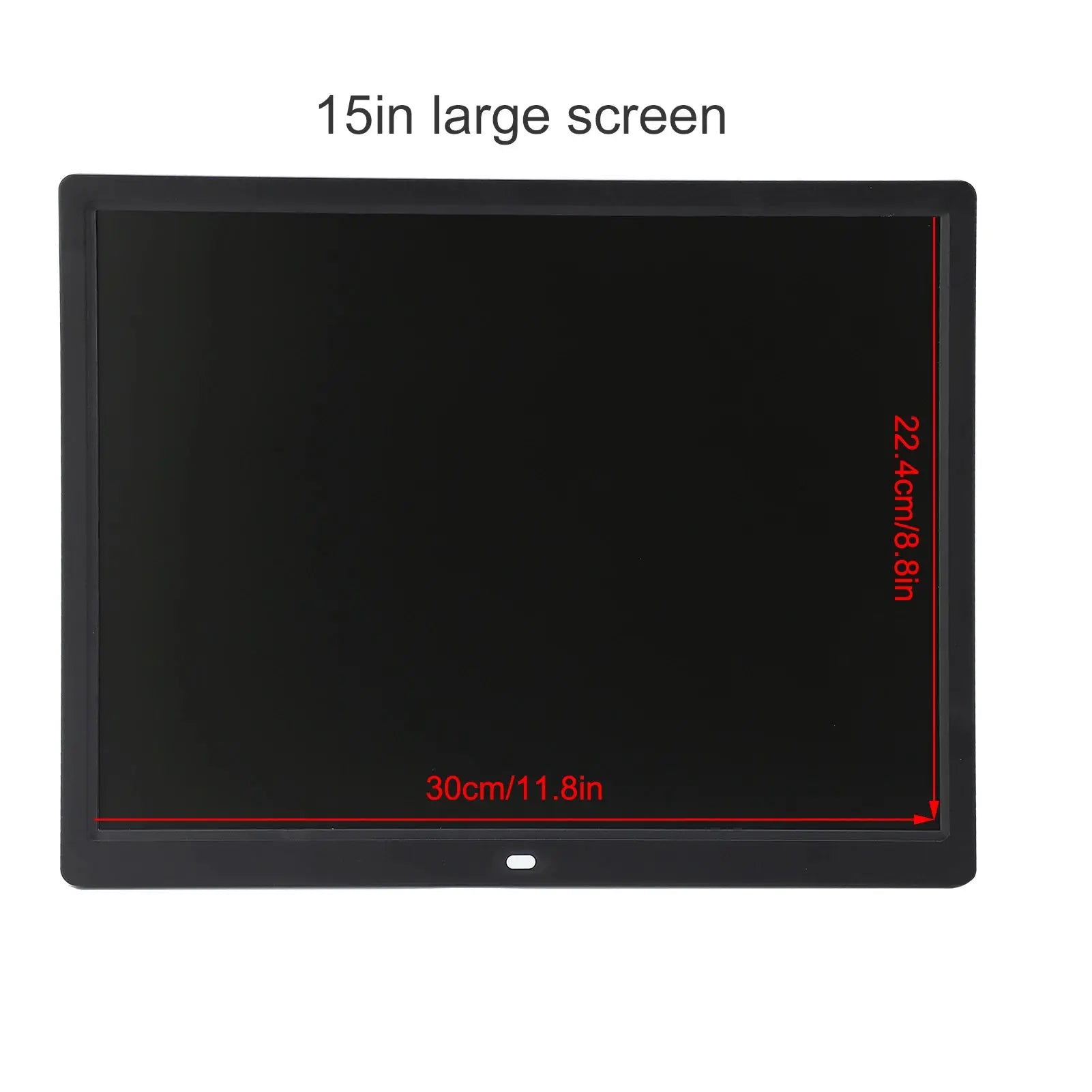 Protable 15in HD Digital Photo Display Frame Remote Controller 1024x768 Resolution Clear Display Support MP3/MP4/Image Playback from PriceLows™