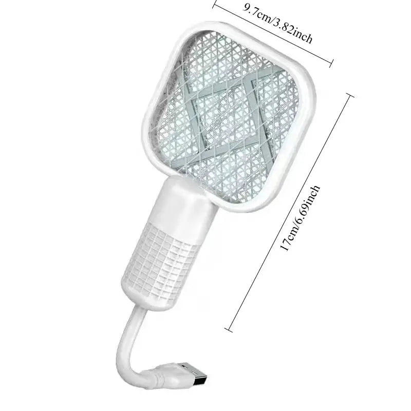 3Styles Electric Mosquito Swatter Rechargeable Mosquito Killer Lamp Wall Mounted Bug Zapper Racket for Home Bedroom Living Room from PriceLows™