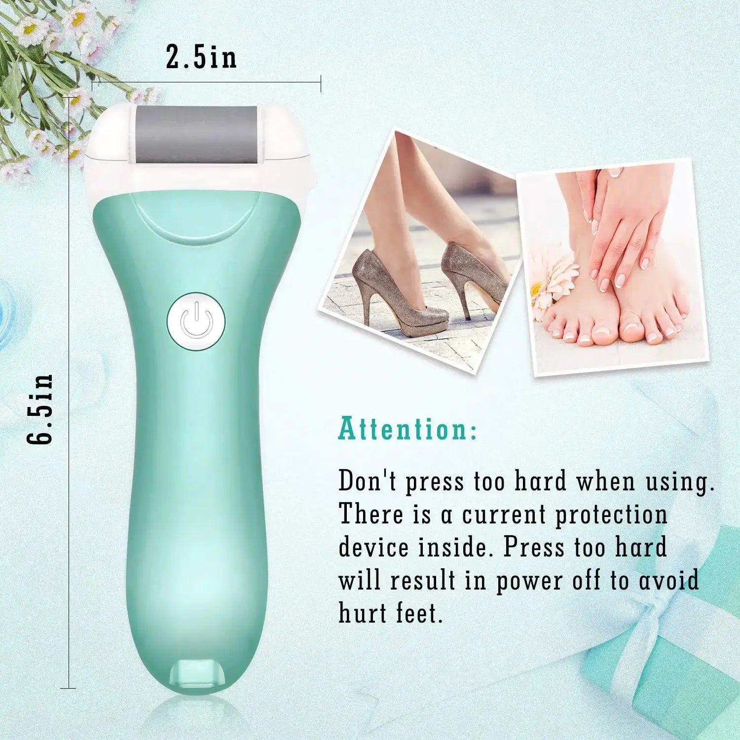 Portable Electric Vacuum Adsorption Foot Grinder Electronic Foot File Pedicure Tools Callus Remover Feet Care Sander green 2Pcs from PriceLows™