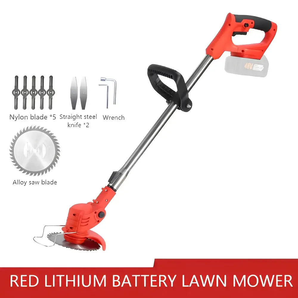 2026 New Cordless Handheld Electric Grass Trimmer Adjustable Lawn Mower Garden Tool Compatible With Makita 21V Battery from PriceLows™