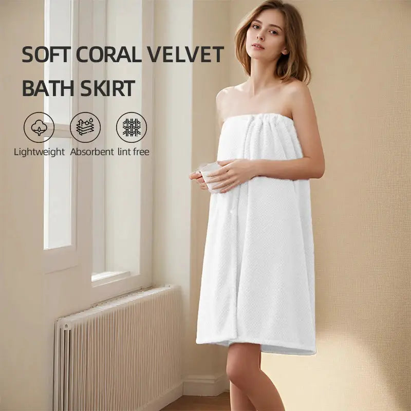 Women's Bathrobe Towel | Polyester Blend | Quick Dry Knit