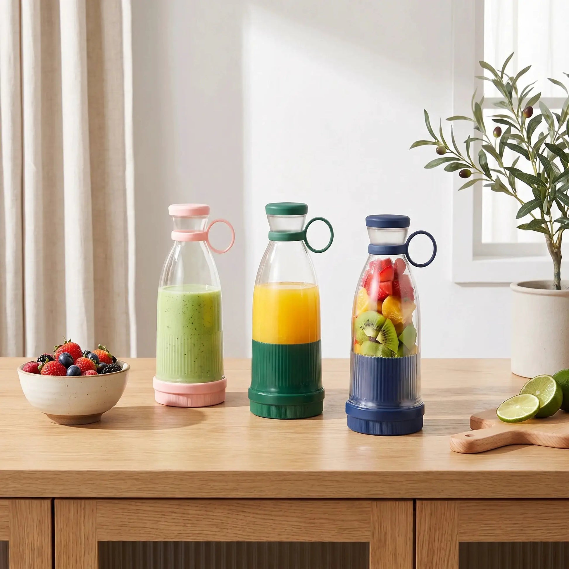 Portable Electric Juicer Cup with 6 Blades USB Mini Milkshake Blender Fresh Fruit Milk Mixing Tool for On-the-Go from PriceLows™